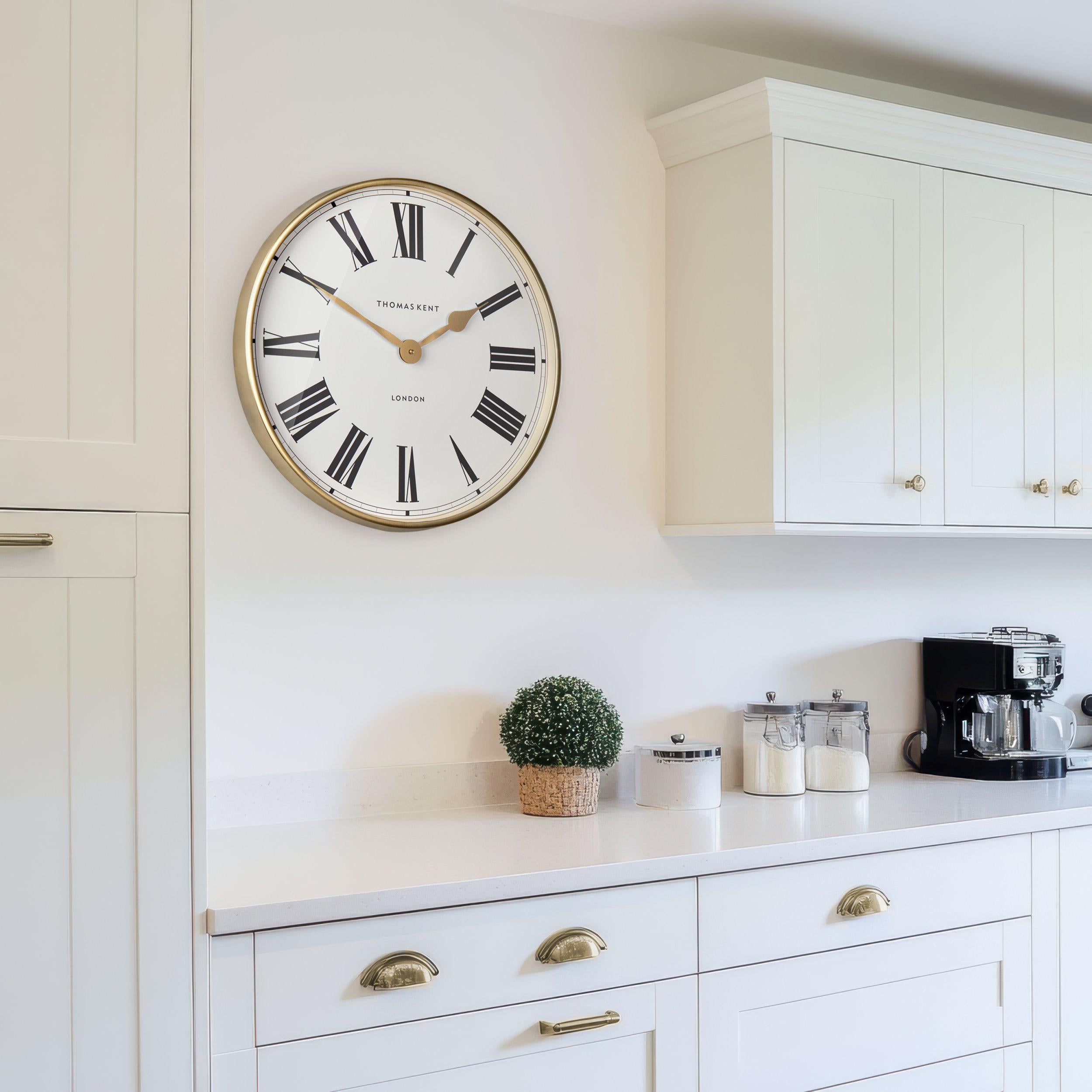 Atlas Wall Clock in Gold - Atlas Gold