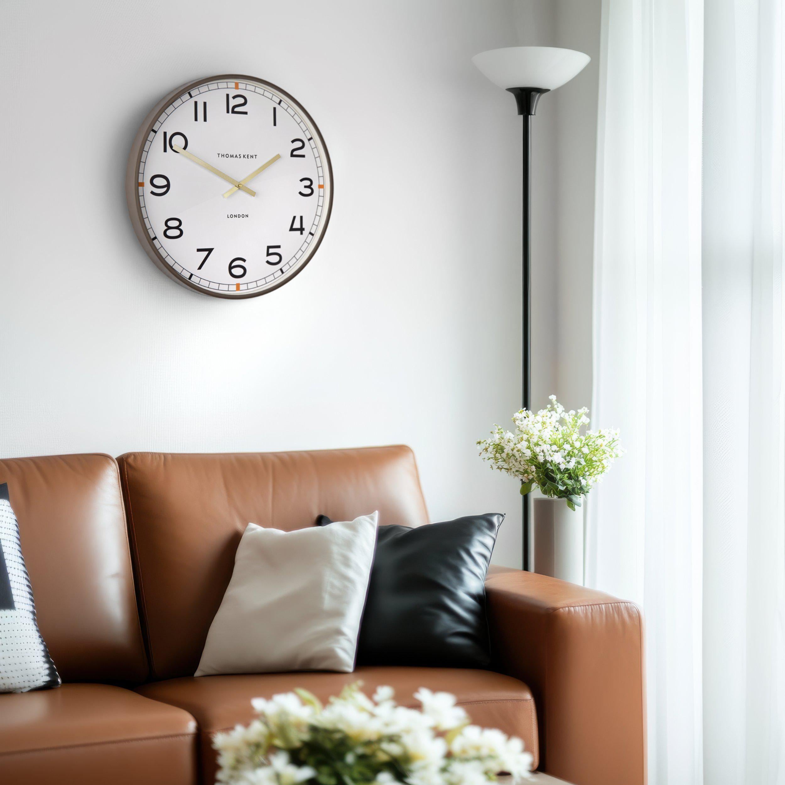 Crew Wall Clock in Chocolate - Crew Chocolate