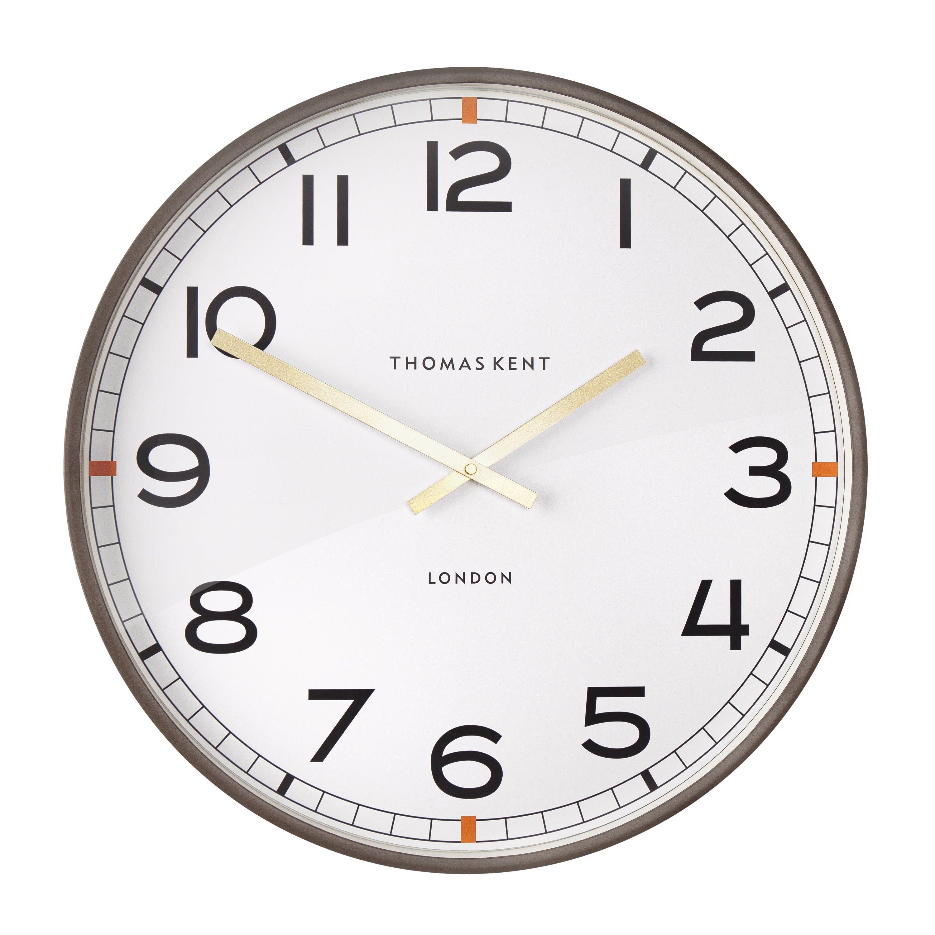 Crew Wall Clock in Chocolate - Crew Chocolate