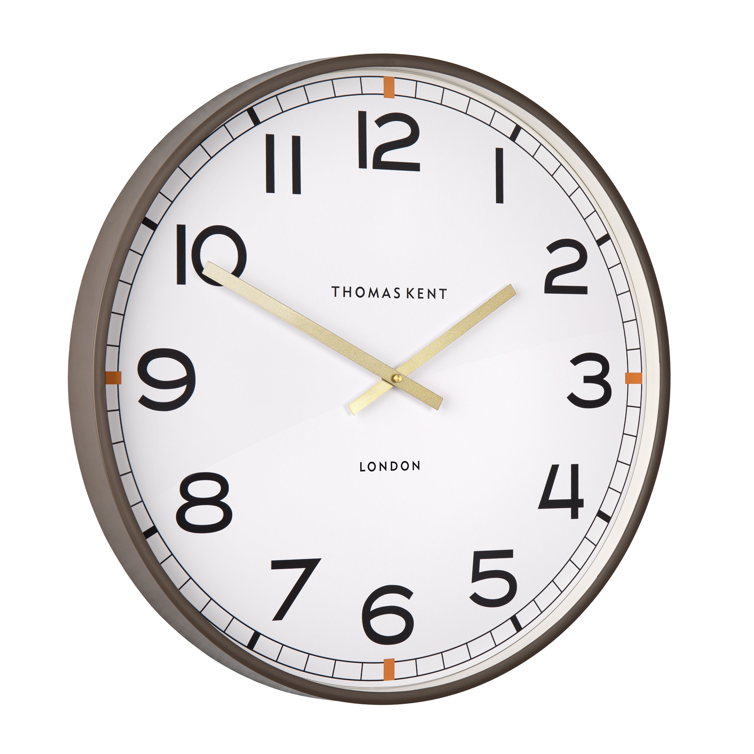 Crew Wall Clock in Chocolate - Crew Chocolate