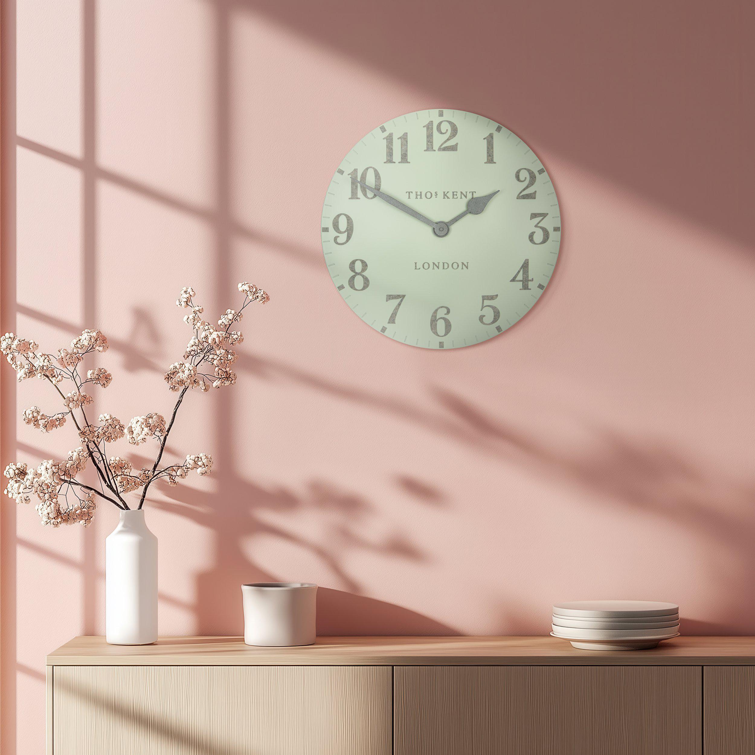 Arabic Wall Clock in Pearl Green - Pearl Green