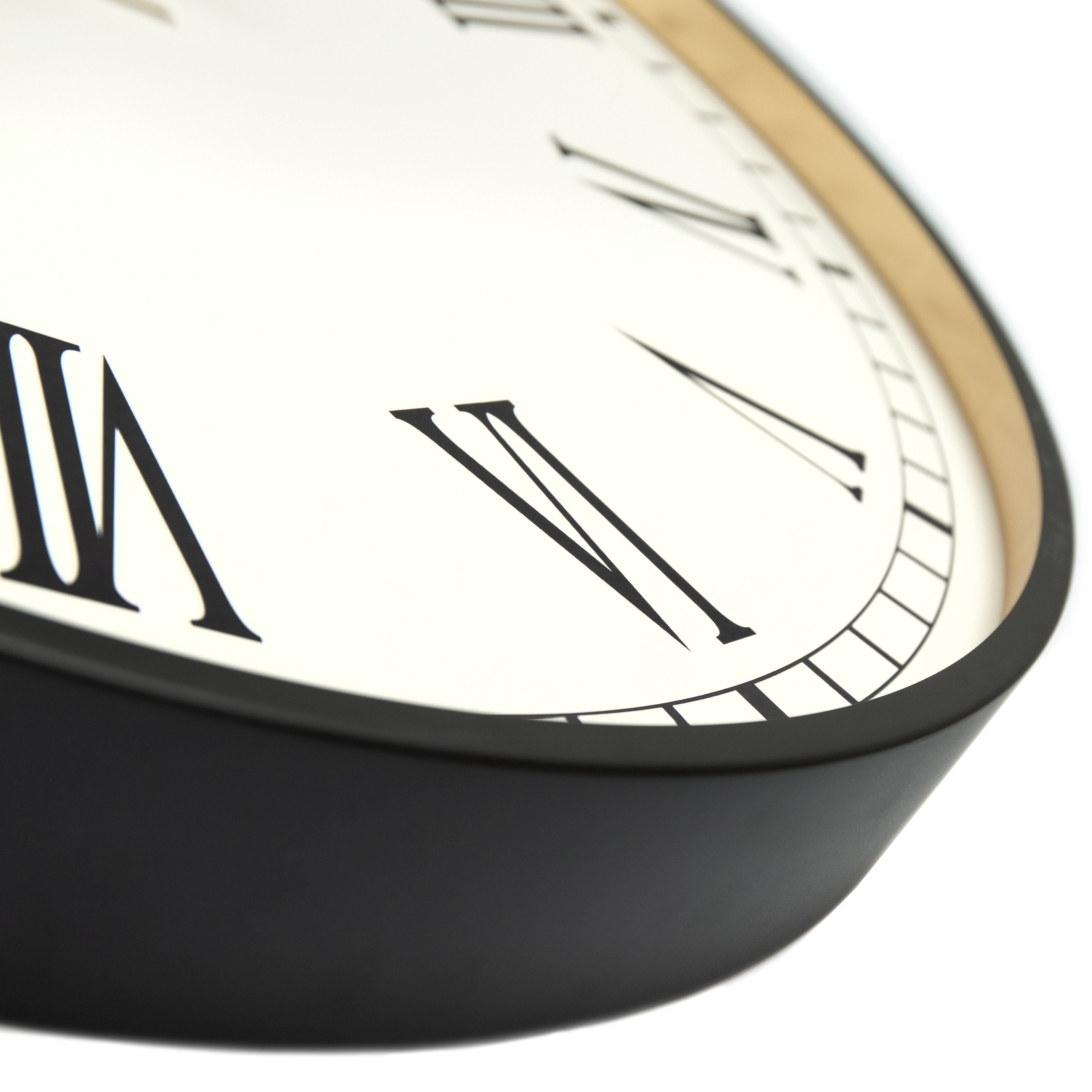 Clocksmith No.3 Wall Clock in Black - Black