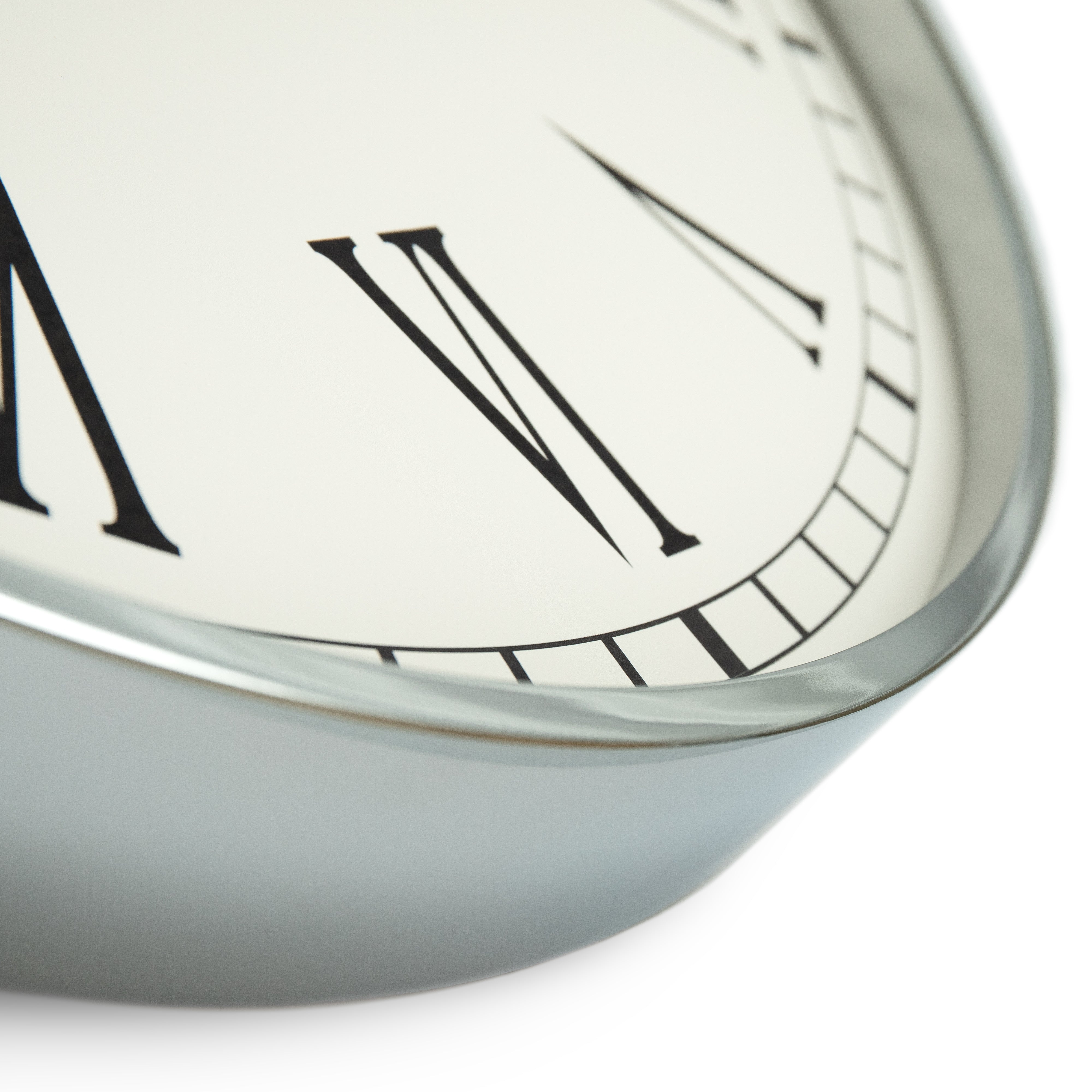 Clocksmith No.3 Wall Clock in Chrome