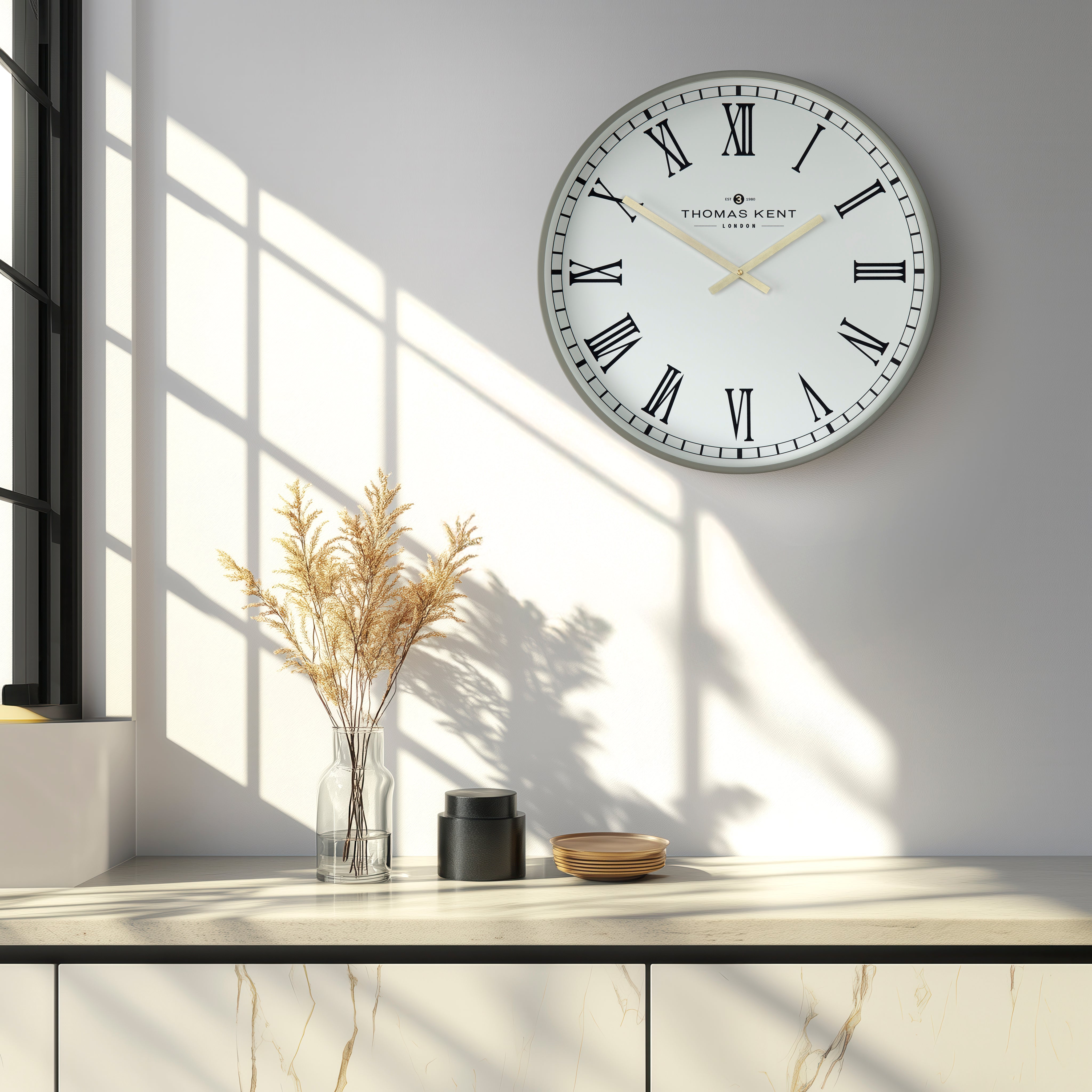 Clocksmith No.3 Wall Clock in Grey
