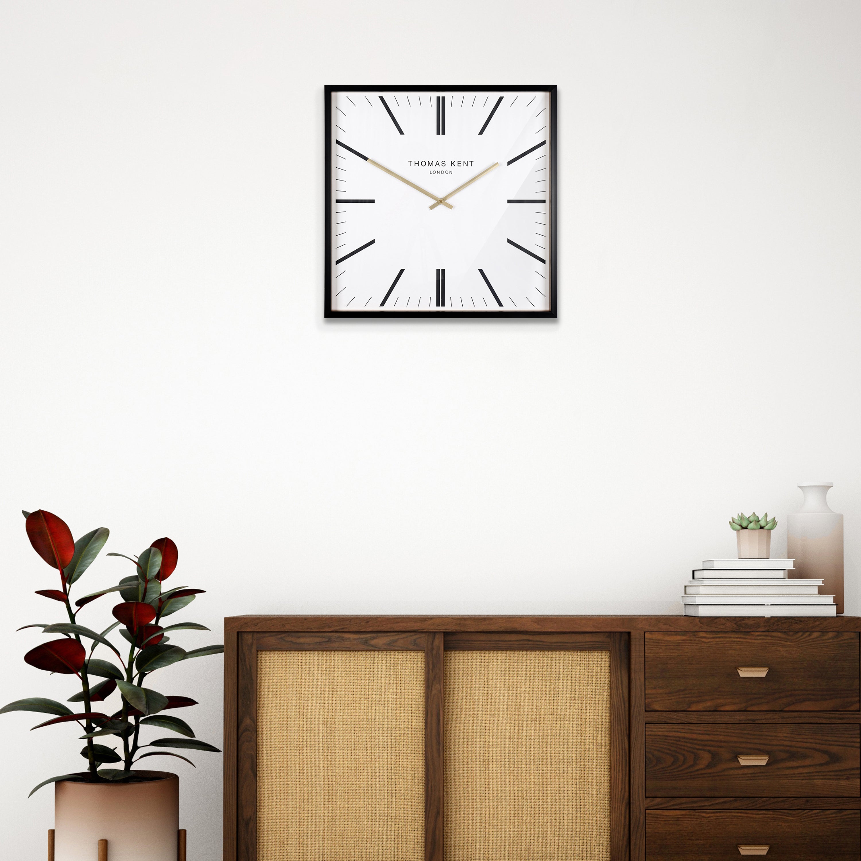 Garrick Large Wall Clock in White