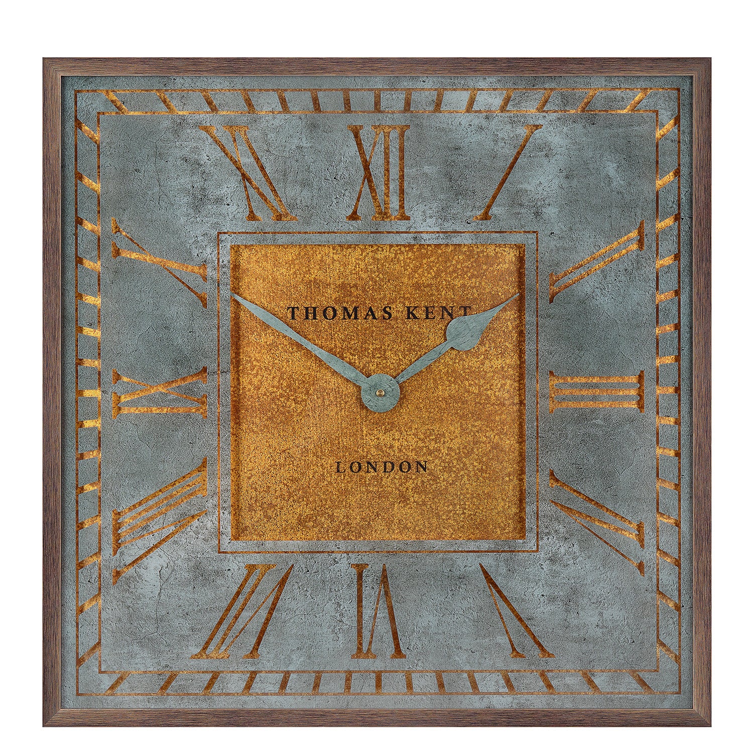 Florentine Square Wall Grand Clock - Gray