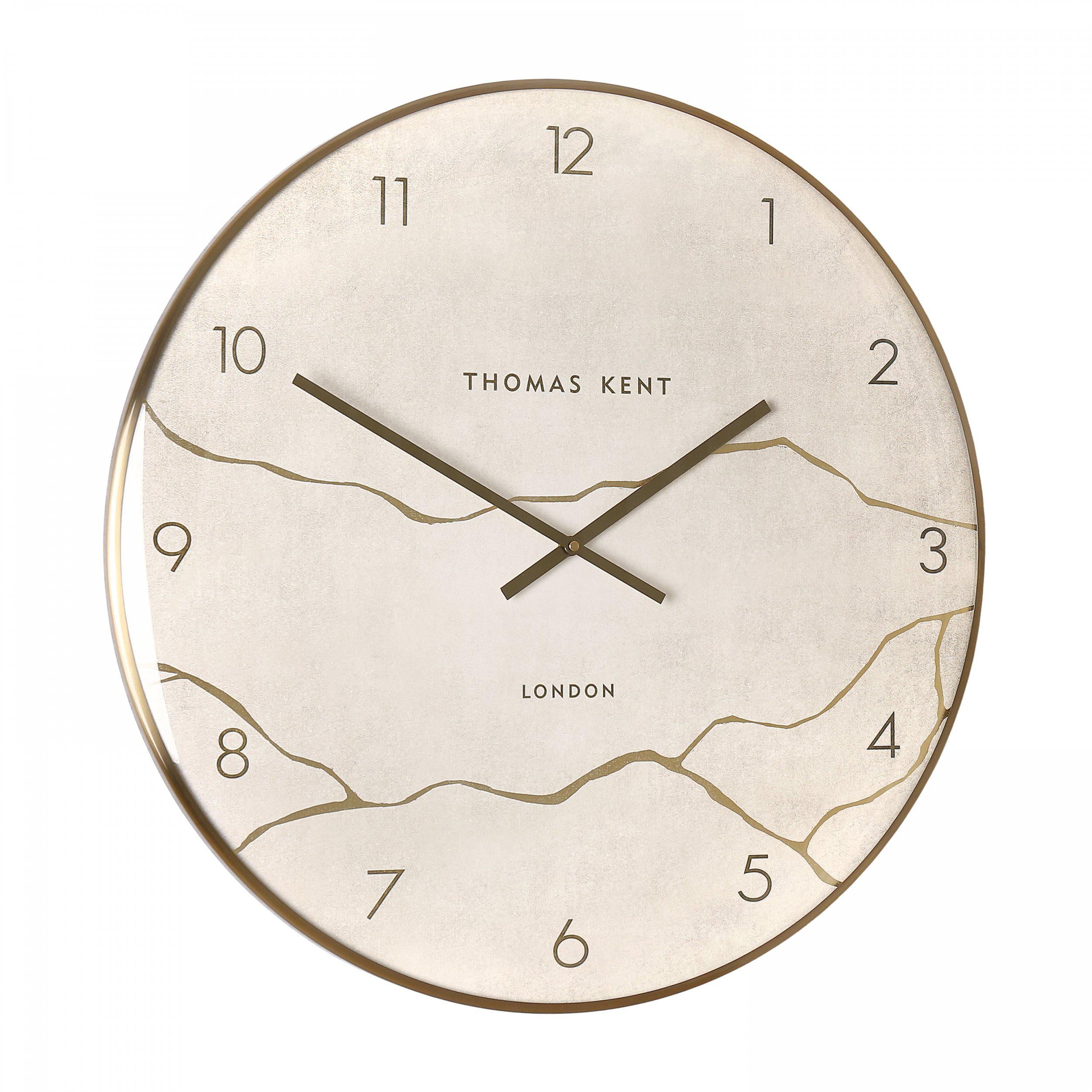 Oyster Wall Clock Stone - Brown