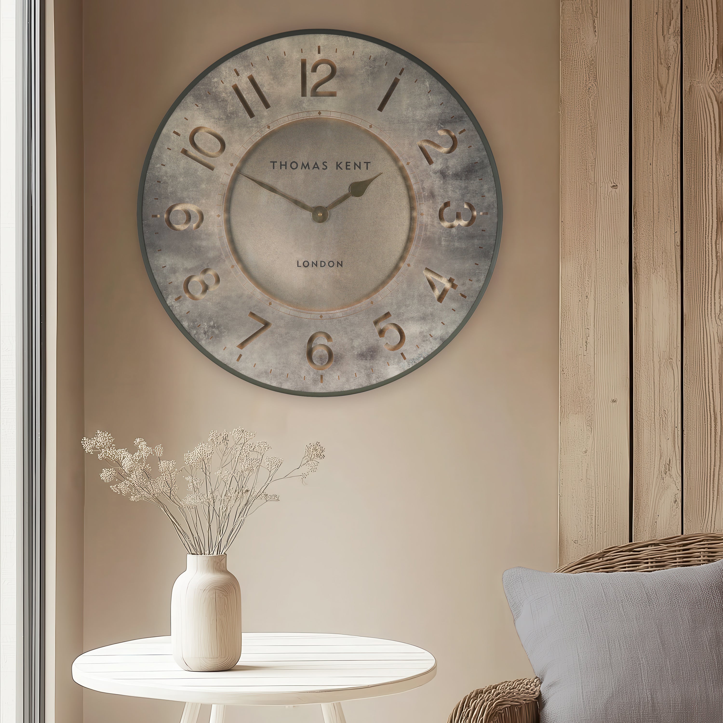 Harvest Gold Oversized Wall Clock