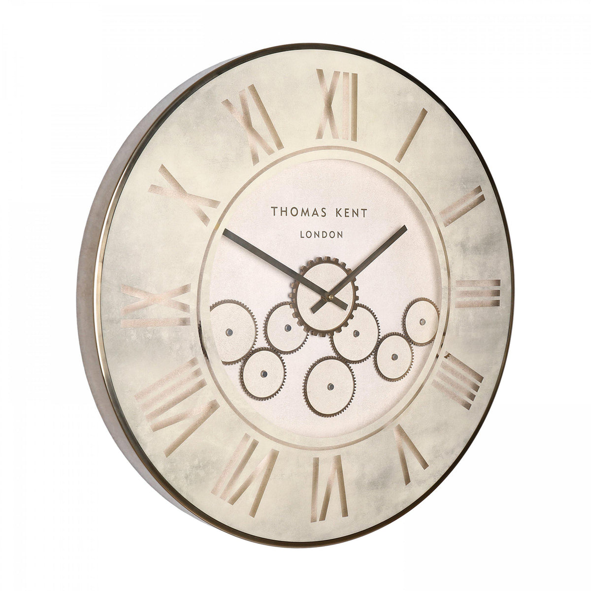 Clocksmith Wall Clock Cog Stone - Milk White