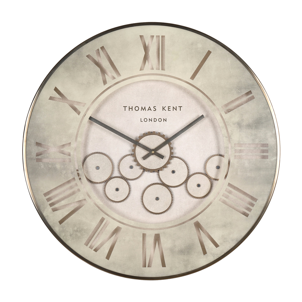 Clocksmith Wall Clock Cog Stone - Milk White