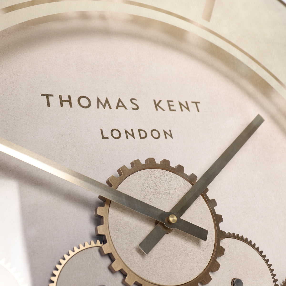 Clocksmith Wall Clock Cog Stone - Milk White