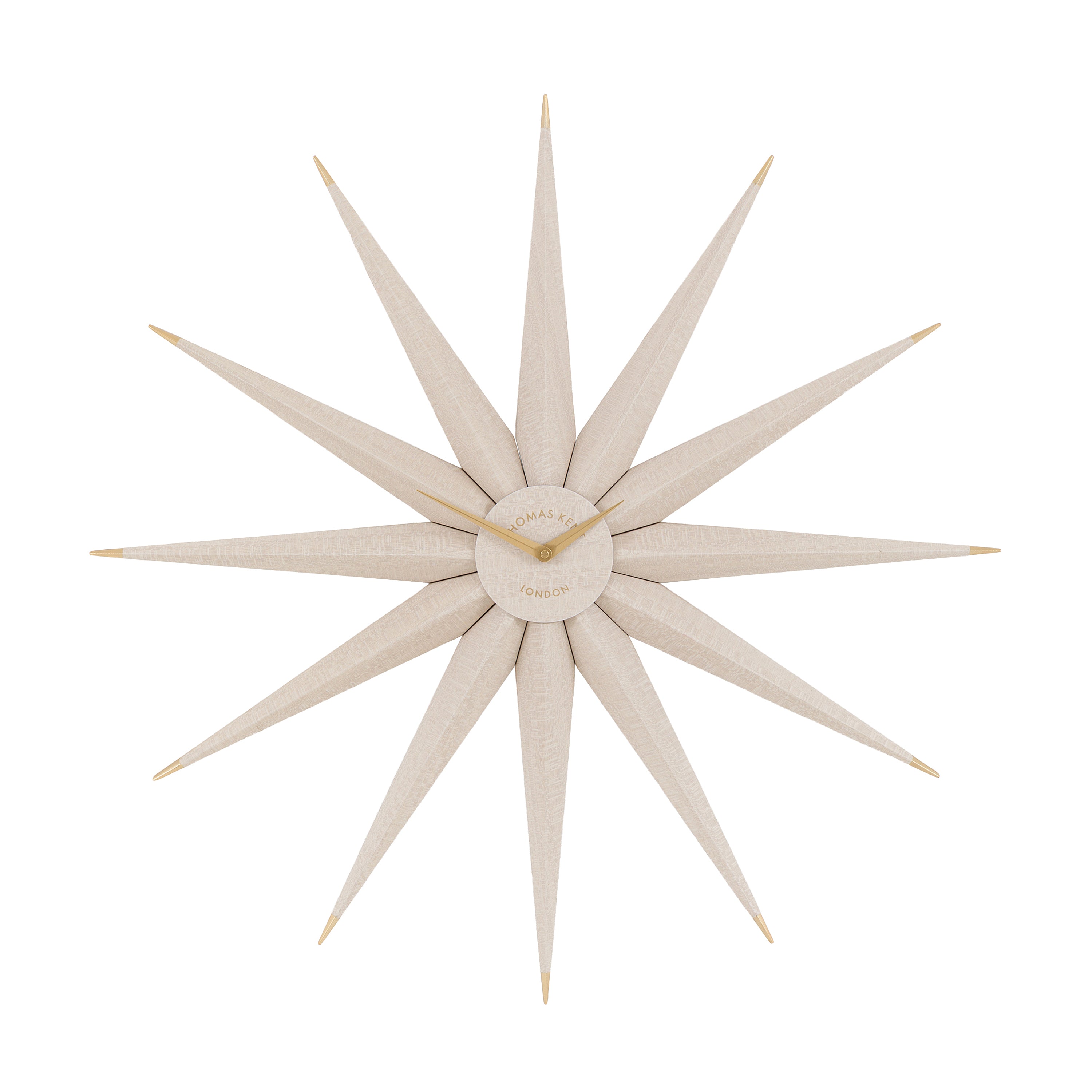 North Star Oversized Wall Clock in Light Oak