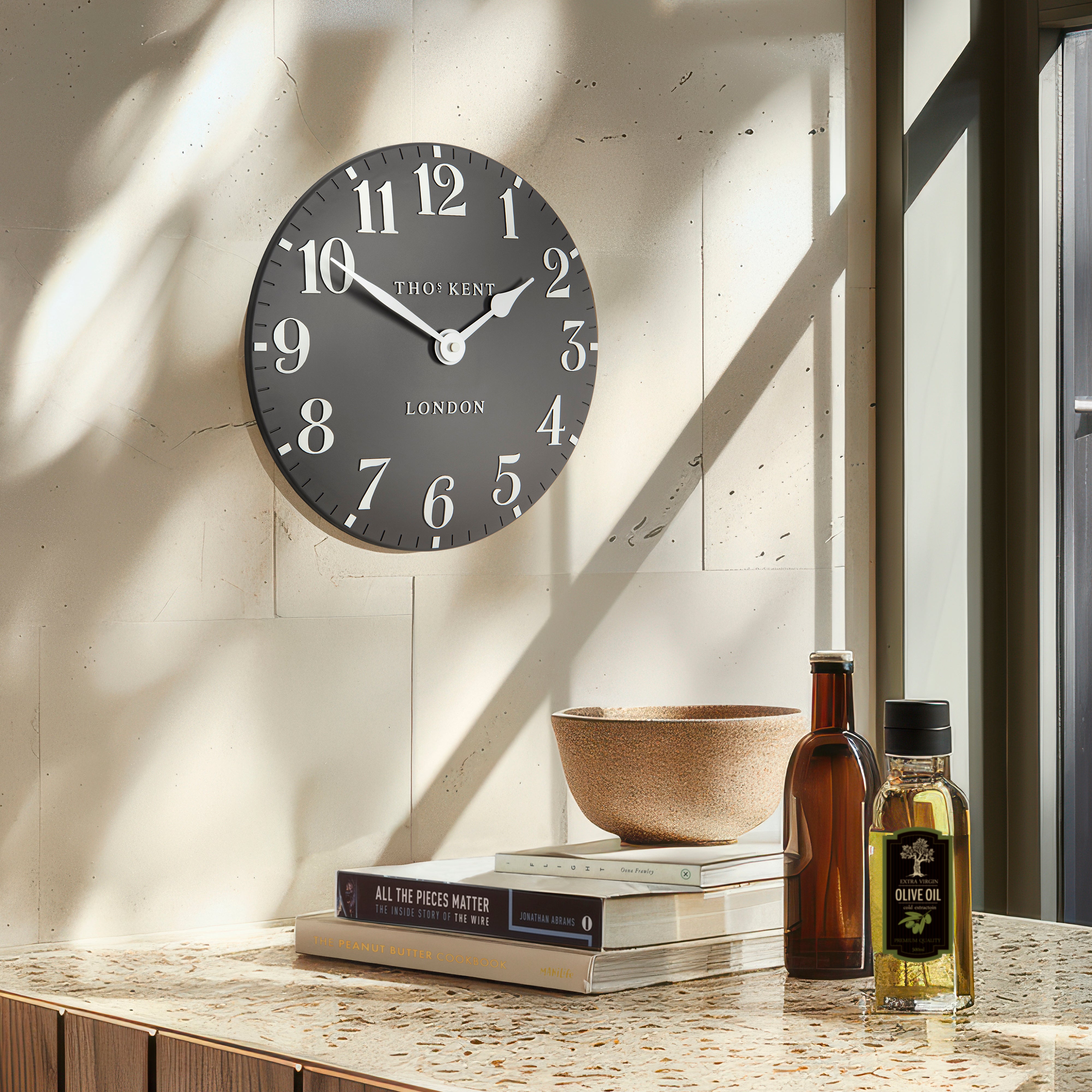 Wall Clock | 12 inch Arabic Dolphin