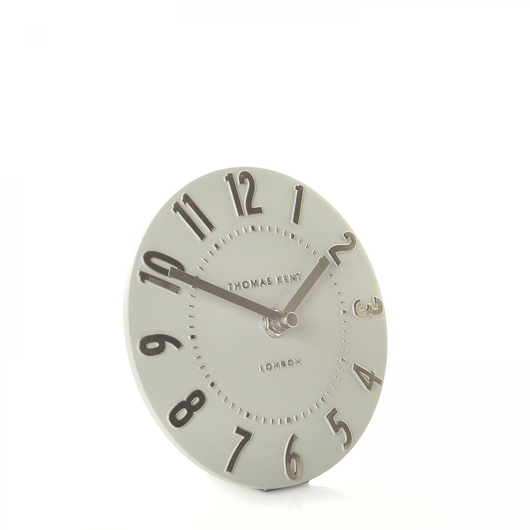 Mulberry Mantel Clock Mocha 6in