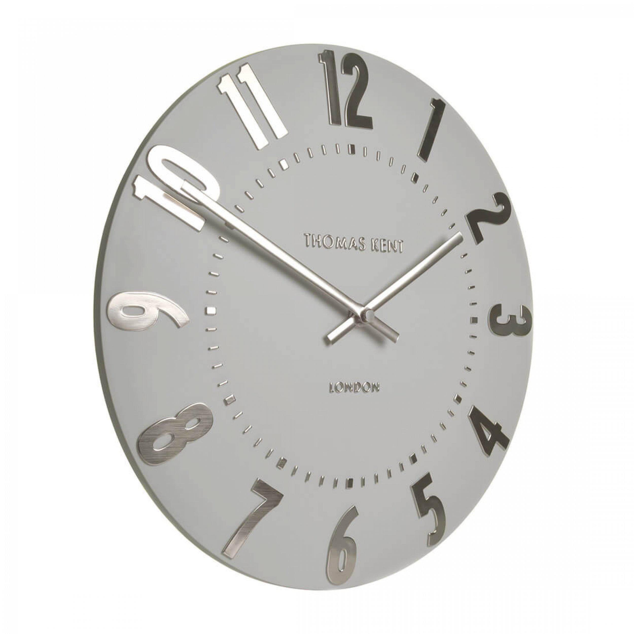 Mulberry Wall Clock in Silver Cloud - Silver Cloud