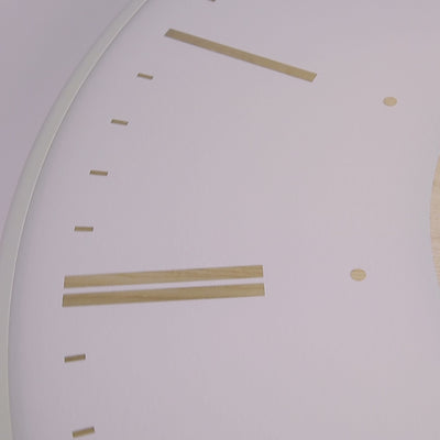Clocksmith Wall Clock Cog Ivory - White